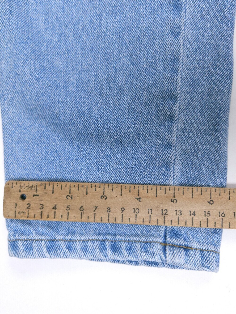 Sasson Vintage Blue Cotton Mom Jeans 90s Tapered High Waist 28x31 - Picture 8 of 14